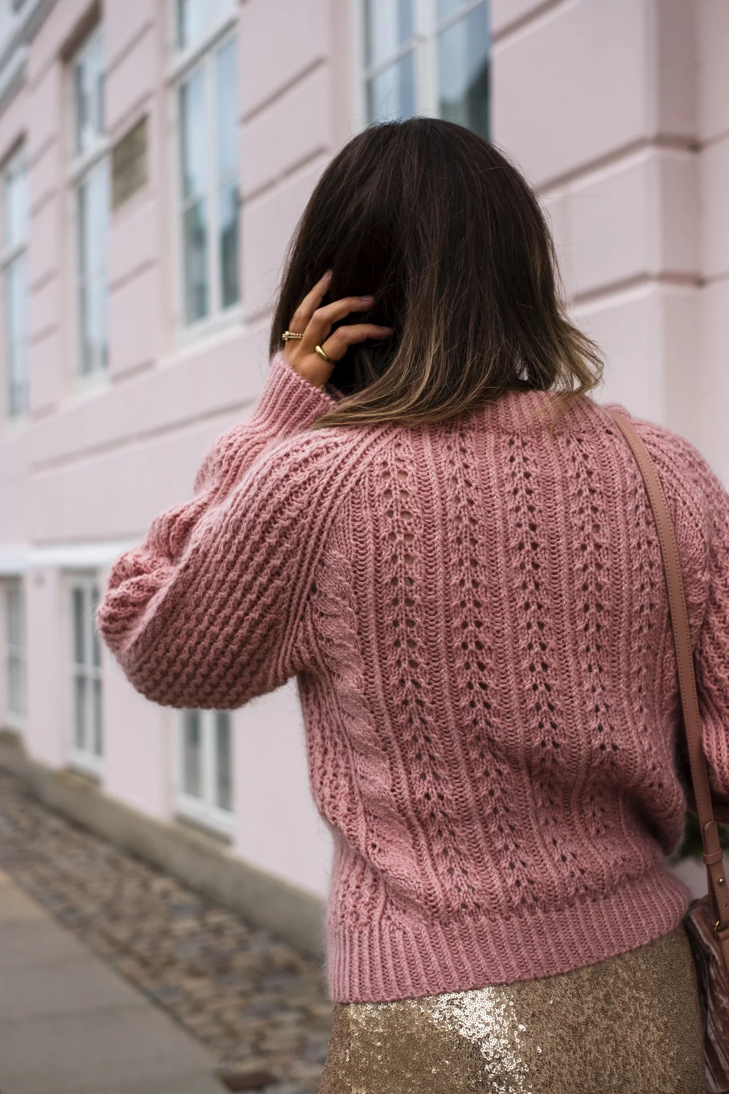 UNUSED アンユーズド 21AW HAND KNIT SWEATER ハンドニットセーター ピンク US2082 UNUSED (アンユーズド) Mohair knit cardigan US2462 [BROWN]